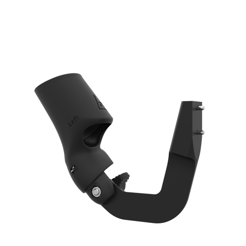 Left view of ProVolver Right Front extension to have an SMG simulator for Focus 3 and XR Elite with Black Carbon cup