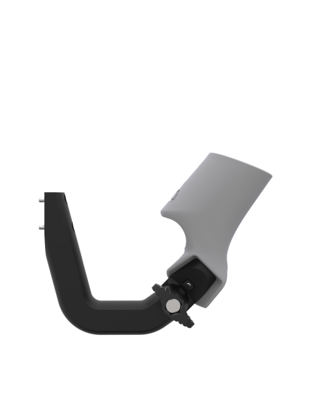 Side view of ProVolver Right Front extension to have an SMG simulator for Focus 3 and XR Elite with Grey PLA cup