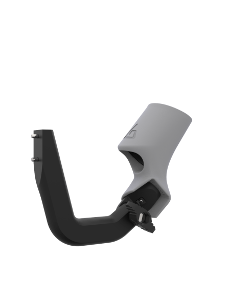 Right view of ProVolver Right Front extension to have an SMG simulator for Focus 3 and XR Elite with Grey PLA cup