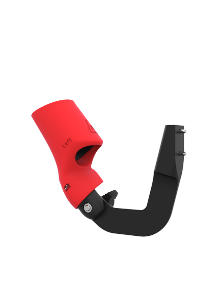 Left view of ProVolver Right Front extension to have an SMG simulator for Focus 3 and XR Elite with Red PLA cup