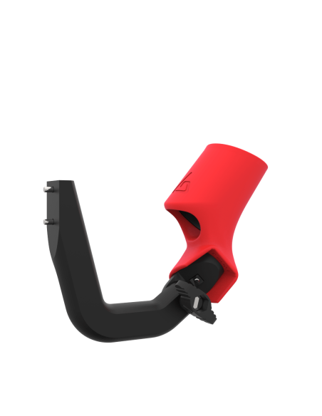 Right view of ProVolver Right Front extension to have an SMG simulator for Focus 3 and XR Elite with Red PLA cup