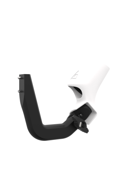 Right view of ProVolver Right Front extension to have an SMG simulator for Focus 3 and XR Elite with White PLA cup