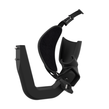 Right view of ProVolver Right Front extension to have an SMG simulator for Pico 4 with prostrap with Black Carbon cup