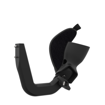 Right view of ProVolver Right Front extension to have an SMG simulator for Meta Quest 2 with prostrap with Black Carbon cup