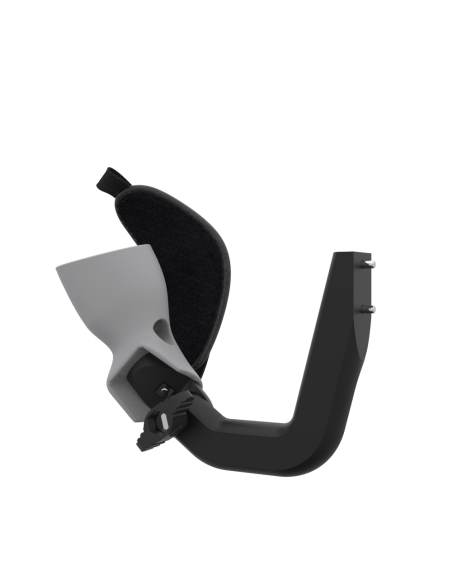 Left view of ProVolver Left Front extension to have an SMG simulator for Meta Quest 2 with prostrap with Grey PLA cup