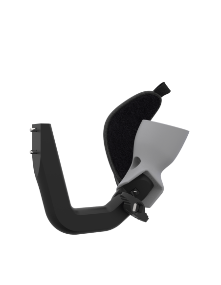 Right view of ProVolver Right Front extension to have an SMG simulator for Meta Quest 2 with prostrap with Grey PLA cup