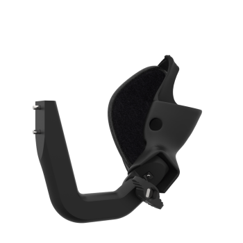Right view of ProVolver Right Front extension to have an SMG simulator for Meta Quest 3 with prostrap with Black Carbon cup