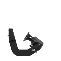 Side view of ProVolver Left Front extension to have an SMG simulator for Valve Index with Black Carbon cup