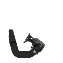 Side view of ProVolver Left Front extension to have an SMG simulator for Valve Index with Black Carbon cup