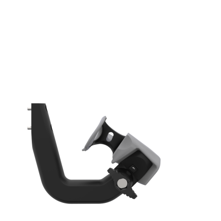 Side view of ProVolver Right Front extension to have an SMG simulator for Valve Index with Grey PLA cup