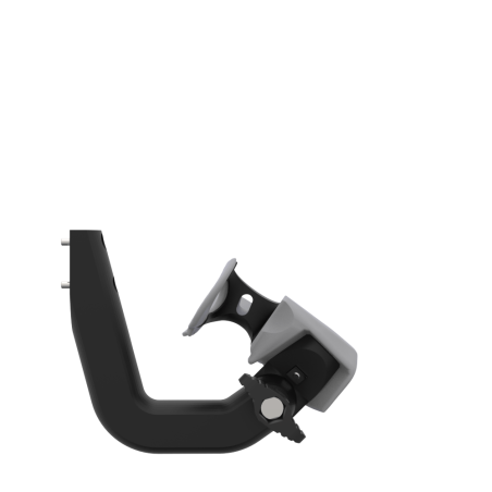 Side view of ProVolver Right Front extension to have an SMG simulator for Valve Index with Grey PLA cup