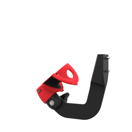 Left view of ProVolver Right Front extension to have an SMG simulator for Valve Index with Red PLA cup