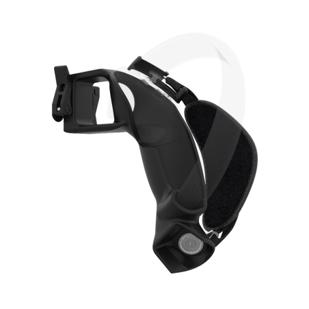 Left view of ProVolver Rear Cup for Pico 4 Black Carbon Fiber Right hand
