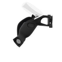 Side view of ProVolver Rear Cup for Meta Quest 1 and Rift S Black Carbon Fiber Left hand