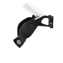 Side view of ProVolver Rear Cup for Meta Quest 1 and Rift S Black Carbon Fiber Left hand