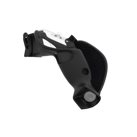 Left view of ProVolver Rear Cup for Meta Quest 3 and Quest Pro Black Carbon Fiber Right hand