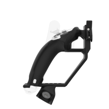 Side view of ProVolver Rear Cup for Valve Index Knuckles Black Carbon Fiber Left hand