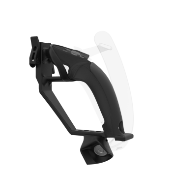 Left view of ProVolver Rear Cup for Valve Index Knuckles Black Carbon Fiber Right hand