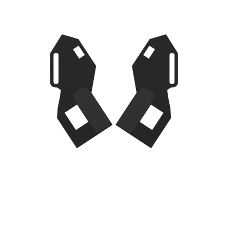 Side view of a pair of Meta Quest 1 Rift S prostraps top attachement MK1 cup compatible