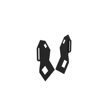 Left view of a pair of Meta Quest 1 Rift S prostraps top attachement MK1 cup compatible