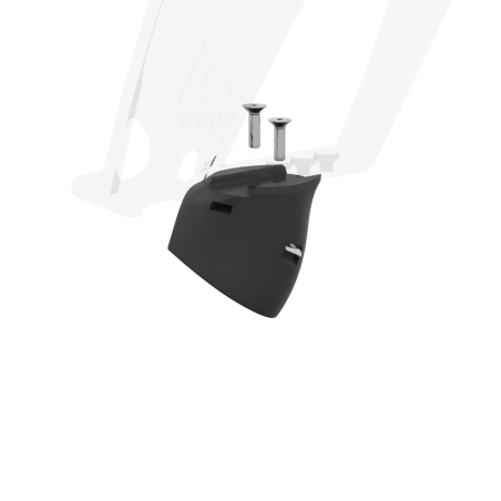 the magnetic bottom part of a provolver transparent right cup for Valve Index controller left view