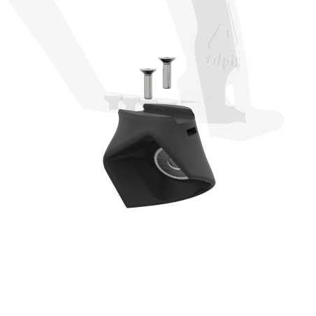 the magnetic bottom part of a provolver transparent right cup for Valve Index controller right view