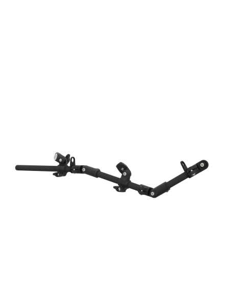 Left view of OEM articulated carbon armature for rifle gunstock vr without shoulder-butt with magnetic bracket