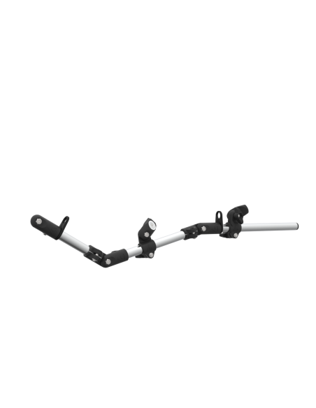 Right view of OEM articulated chrome armature for rifle gunstock vr without shoulder-butt with magnetic bracket