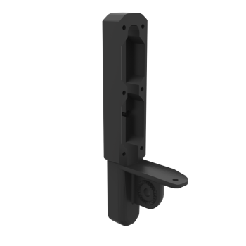 right view of black carbon butt plate spare parts for ForceTube haptic Explorer module