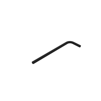 Left view of a 2.5mm allen hex key