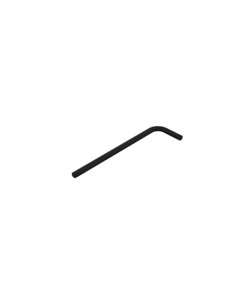Left view of a 2.5mm allen hex key