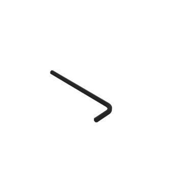 Right view of a 2.5mm allen hex key