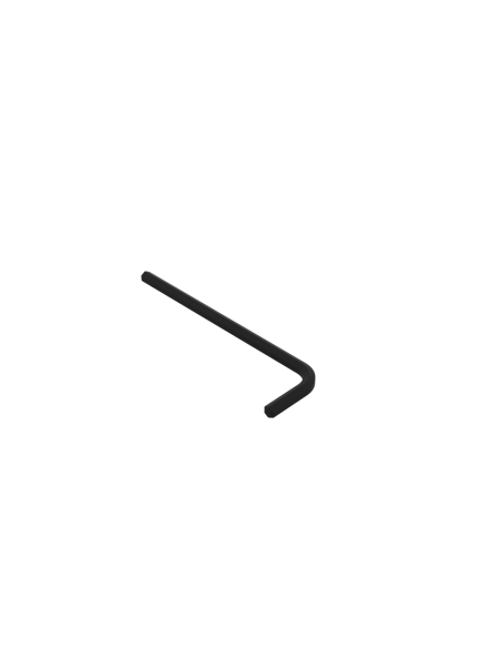 Right view of a 2.5mm allen hex key