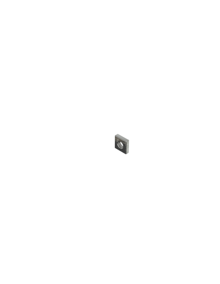 Left view of a square nut M4