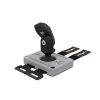 left view of grey vr joystick protas base without controller cup with ProTubeVR logo