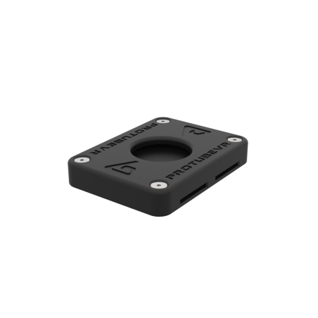 Top view of a protas vr hotas black casing spare part without straps or flexible bracket for controller mount