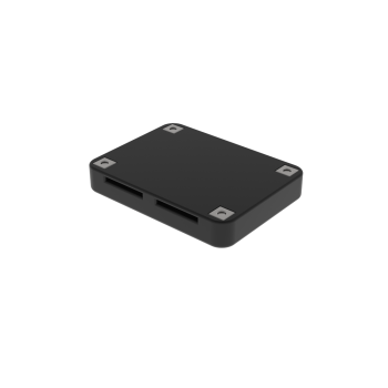 Bottom view of a protas vr hotas black casing spare part without straps or flexible bracket for controller mount
