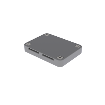 Bottom view of a protas vr hotas grey casing spare part without straps or flexible bracket for controller mount