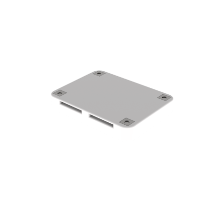Bottom view of a protas vr hotas white casing spare part without straps or flexible bracket for controller mount
