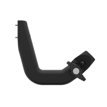 Side view of a magnetic front support to put a left-hand controller mount for a right-handed ProVolver rear-cup