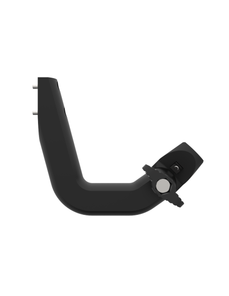 Side view of a magnetic front support to put a left-hand controller mount for a right-handed ProVolver rear-cup