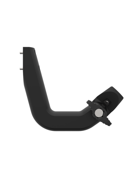 Side view of a magnetic front support to put a left-hand controller mount for a right-handed ProVolver rear-cup