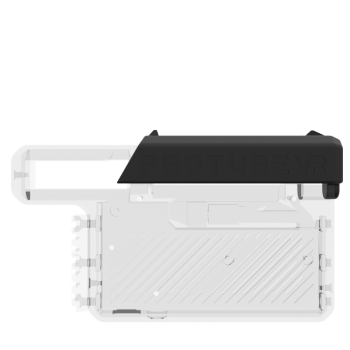 Side view of provolver slide spare part with transparent haptic module