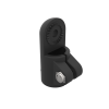 Left view of a tube connector with external notches