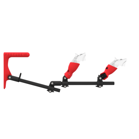 starter gunstock meta quest 3 with carbon armature and red stock MK1 and cups