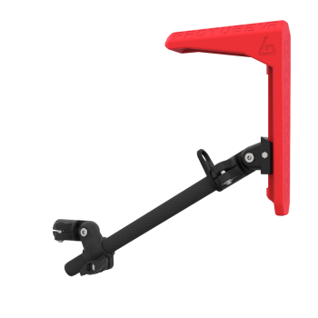 starter extension carbon armature red mk2 stock left view