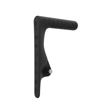Right view of original MK1 static non-haptic carbon vr gun buttstock for shoulder point of contact