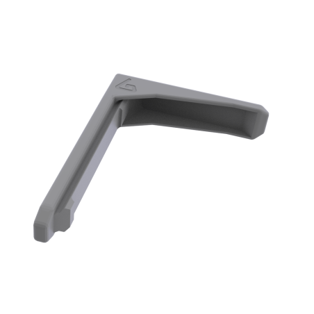 Left view of a grey MK2 stock spare part without slider