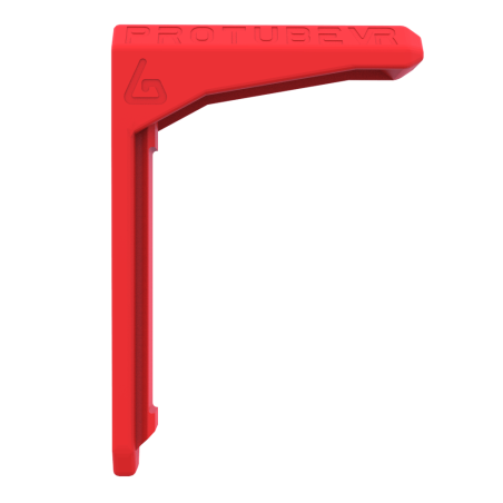Side view of a red MK2 stock spare part without slider