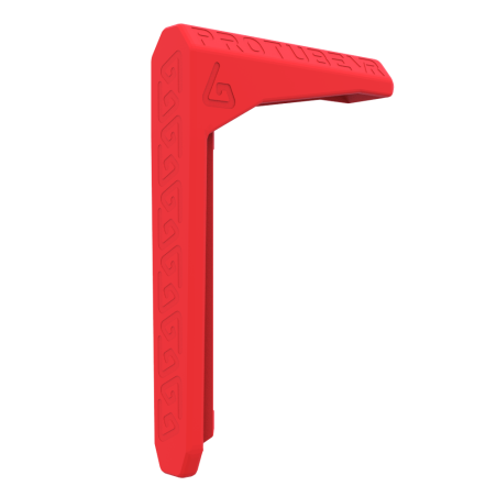 Right view of a red MK2 stock spare part without slider